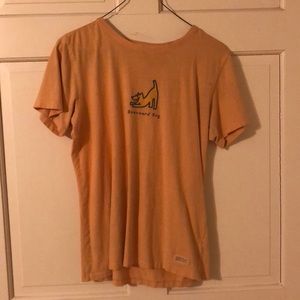 life is good “downward dog” t-shirt